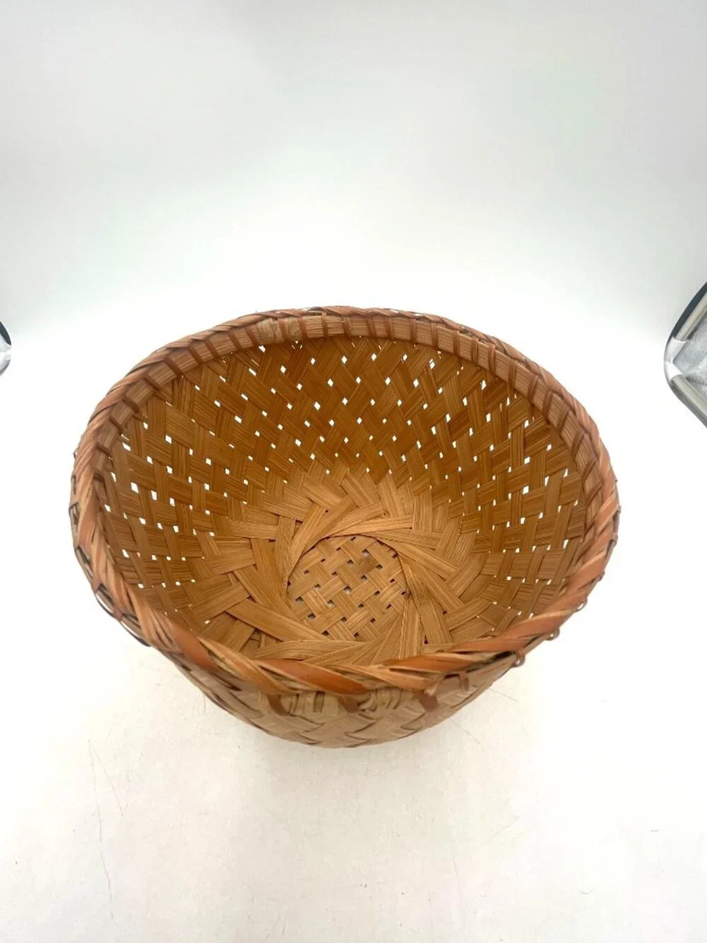 Handwoven Natural Bamboo Basket 7